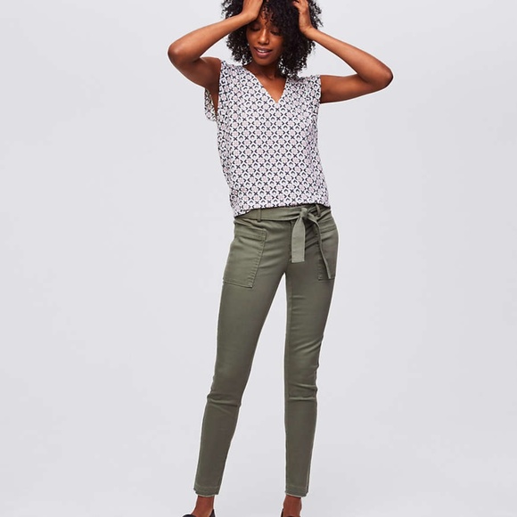 Loft tie waist pants Clearance